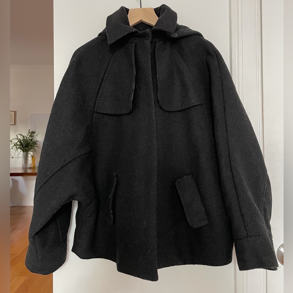 zara poncho jacket